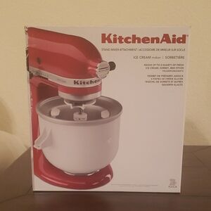 KitchenAid Red Ice Cream Maker Attachment